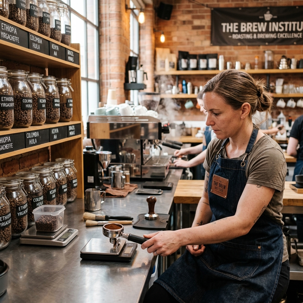 Specialty green coffee beans dial-in and roasting profile